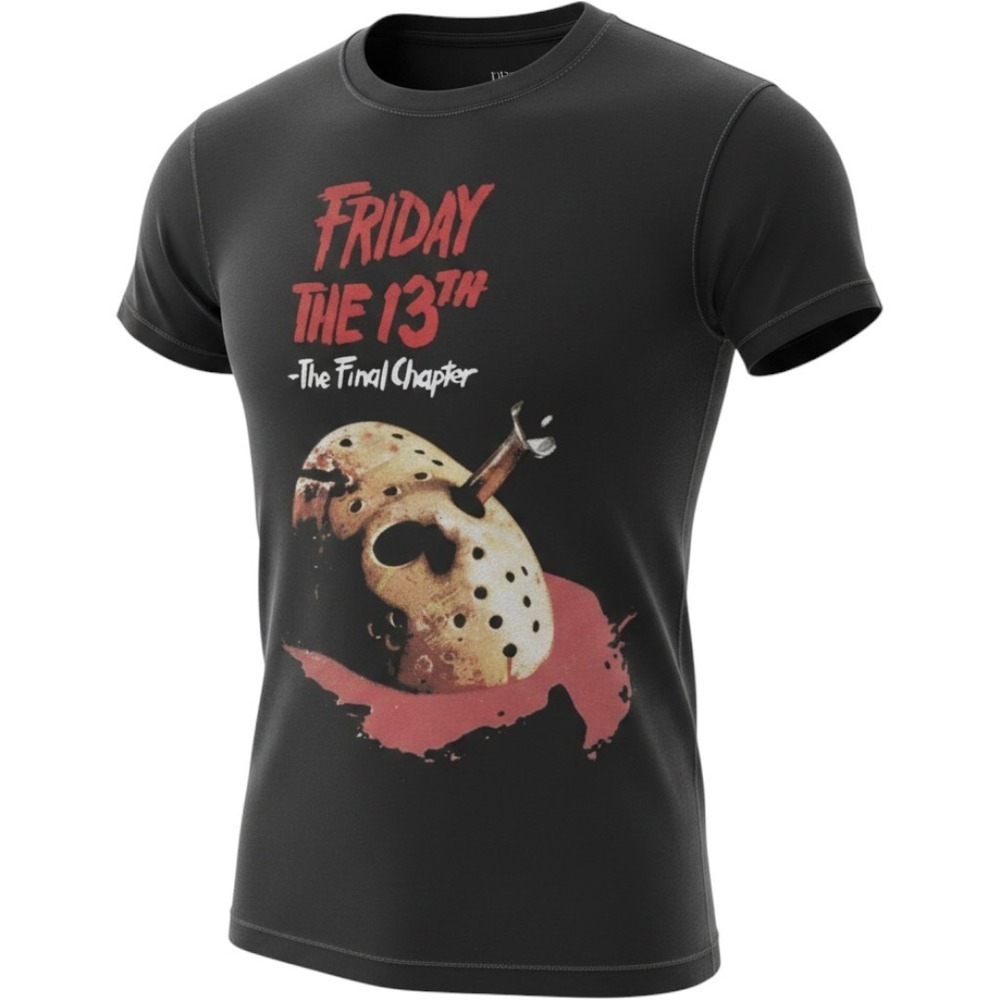 Freddy Kruger Friday the 13 The Final Chapter horror graphic TShirt Halloween XS